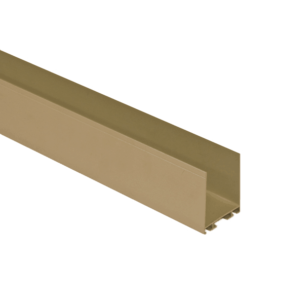 Aluminiowy profil dolny i górny bramy garażowej 40 mm, L-252 cm, 57-587