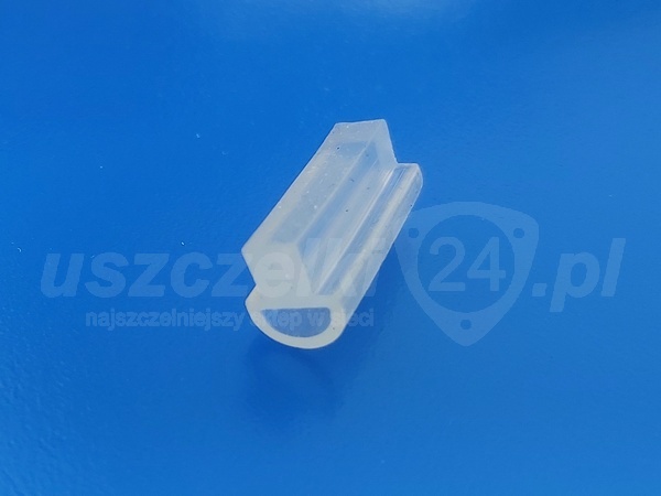 Profil uszczelniający lity silikon transparent, grzybek, 023984TS