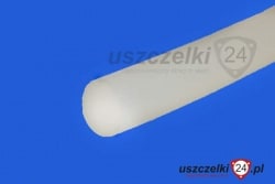 Sznur silikonowy transparent fi 10 mm lity 60 Sha,  019020