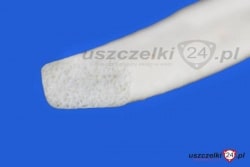 Sznur silikonowy FDA porowaty biały z klejem 5x20mm, 029520