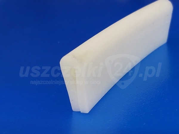 Uszczelka silikonowa biała na krawędź 2 mm, 023020-04
