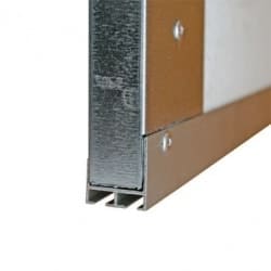 Aluminiowy profil dolny i górny bramy garażowej 20 mm, L-252 cm, 57-585
