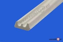 Uszczelka samoprzylepna E biała 9x4 mm 12-505