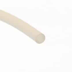 Sznur silikonowy mleczny transparent fi 10 mm lity 60 Sha, 019020
