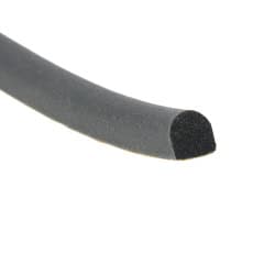 Uszczelka pianka EPDM z klejem, kopułka 6x8 mm czarna, 0628152