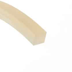 Kwadrat silikonowy 13x13 mm mleczny tramsparent, 023097