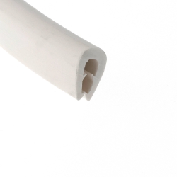 Uszczelka krawędziowa 17x12mm, zaciskowa TPE biała 3-5 mm 90Sha, 0460239