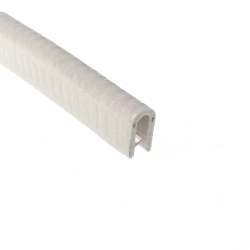 Uszczelka krawędziowa 4 mm, zaciskowa PVC biała 08-451