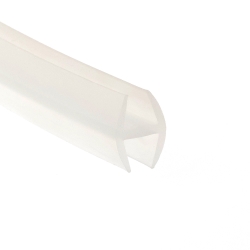 Uszczelka silikonowa mleczny transparent typ H, szyba 10 mm, 0995219ST