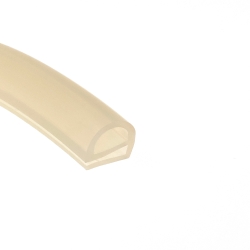 Uszczelka silikonowa typ e 20x20 mm, mleczny transparent 023343