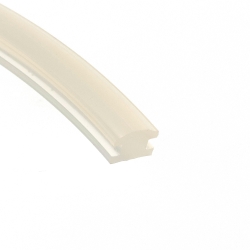 Uszczelka typ H krawędź 2 mm, mleczny transparent silikon, 0237959
