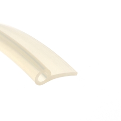 Profil silikonowy typ P, fi 10 mm mleczny transparent, 023090