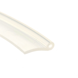 Profil silikonowy typ "p", mleczny transparent fi 7 mm, 023086