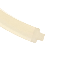 Uszczelka silikonowa mleczny transparent 10x10x5 mm, wciskana, typ T, 023185