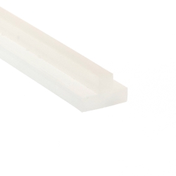 Uszczelka silikonowa mleczny transparent 10x15x5 mm, wciskana, typ T, 09910821
