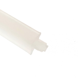 Uszczelka silikonowa mleczny transparent 11x15x6 mm, wciskana, typ T, 0991212