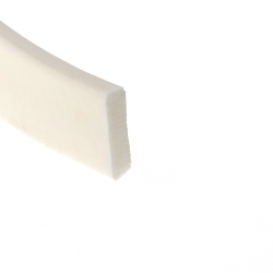 Taśma silikonowa 4x15mm samoprzylepna FDA biała, 0620415
