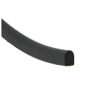 Uszczelka pianka EPDM z klejem, kopułka 6x8 mm czarna, 0628152