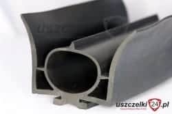 Uszczelka dolna bramy garażowej z komorą, 57-113