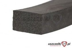 Uszczelka czarna mikroguma z klejem 10x60 mm L-5 m, 016610