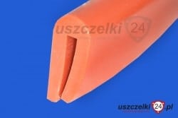 Uszczelka silikonowa czerwona na krawędź 2 mm, termiczna 023020-01