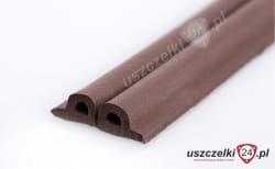 Uszczelka samoprzylepna brązowa P 9,5x5,5mm 12-501-01