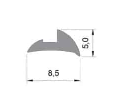 Uszczelka szyby transparentna 026085-01