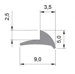 Uszczelka szyby transparent 026055