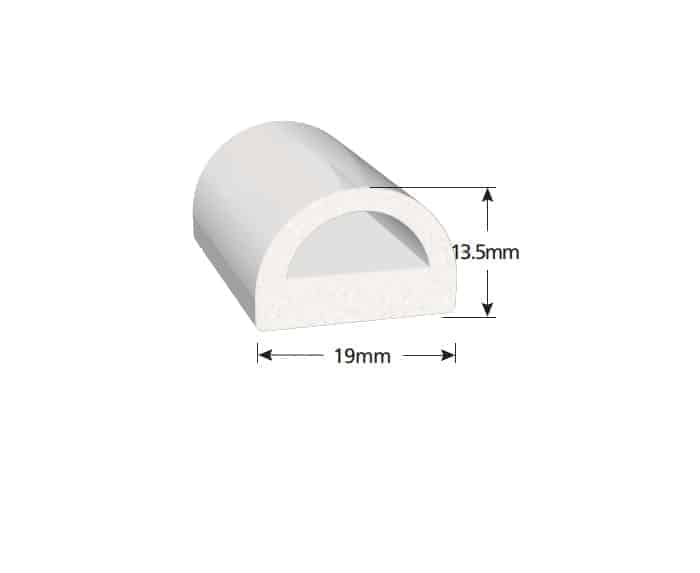 Uszczelka białe EPDM komórkowe 13x19 mm z taśmą klejącą producent 3M, 07941-B01