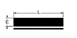Uszczelka gumowa porowata EPDM+CR, grubość 2-60 mm, 75-120