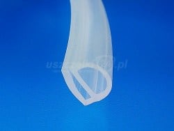 Uszczelka silikonowa typ "e", mleczny transparent 3x16x19 mm, 023088