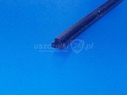 Uszczelka silikonowa granatowa RAL5022, 4x5x2 mm, wciskana, typ T,  023525