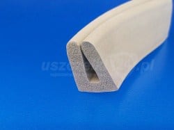 Osłona krawędzi 4 mm, pianka EPDM szara 20x14mm 046852