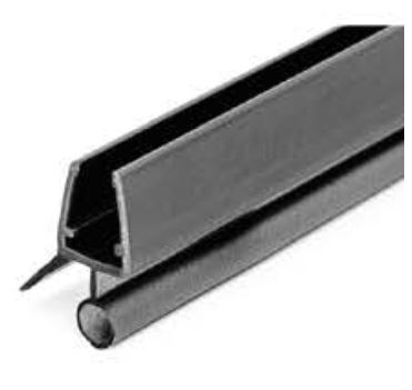 Uszczelka kabiny prysznicowej 6-8 mm, czarna 015684BL