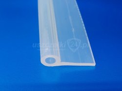 Profil silikonowy typ P, fi 10 mm transparentny, 023090