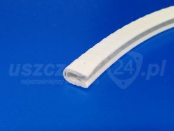 Uszczelka krawędziowa, zaciskowa PVC biała 08-451