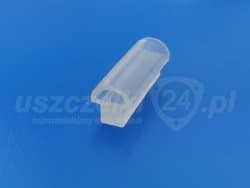Profil uszczelniający lity silikon transparent, grzybek, 023984TS