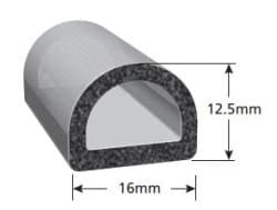 Uszczelka EPDM komórkowe 12x16 mm z taśmą klejącą producent 3M, 0792373
