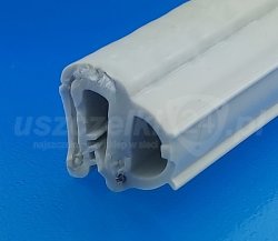 Uszczelka krawędziowa, zaciskowa, szary silikon 046002