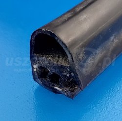 Uszczelka krawędziowa, zaciskowa 2,5-4,5 mm, czarny silikon FDA, 0626309