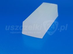 Taśma silikon transparent 60°ShA trapez 14x10x12 mm, 09912210