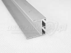 Aluminiowy profil dolny i górny bramy garażowej 20 mm, L-252 cm, 57-585