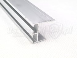 Aluminiowy profil dolny i górny bramy garażowej 20 mm, L-252 cm, 57-585