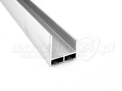 Aluminiowy profil dolny i górny bramy garażowej 20 mm, L-252 cm, 57-585