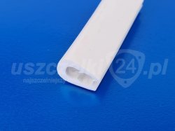 Uszczelka krawędziowa 17x12mm, zaciskowa TPE biała 3-5 mm 90Sha, 0460239