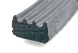 Uszczelka samoprzylepna 8x15mm czarna, 04-690-1