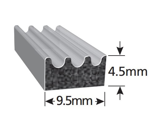 Uszczelka EPDM komórkowe 4,5x9,5 mm z taśmą klejącą producent 3M, 079113