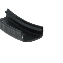 Osłona krawędzi 17-19 mm, zaciskowa czarne PVC, 04681013