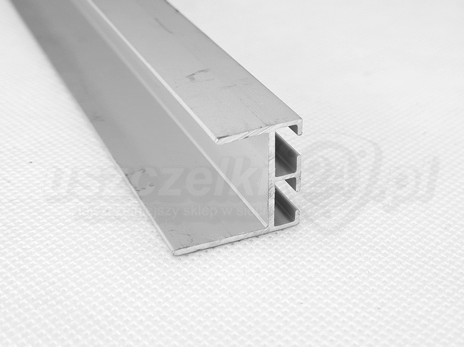 Aluminiowy profil dolny i górny bramy garażowej 20 mm, L-252 cm, 57-585