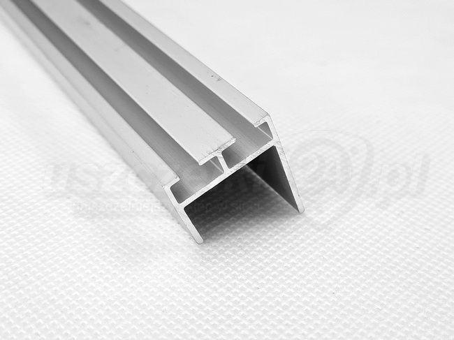 Aluminiowy profil dolny i górny bramy garażowej 20 mm, L-252 cm, 57-585